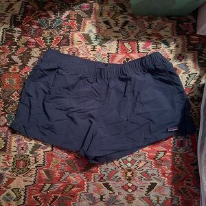 Patagonia Women's Navy Running Shorts with Elastic Waist